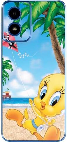 Skinit Decal Phone Skin Compatible with Moto G Play 4G - Officially Licensed Looney Tunes Tweety Bird iPod Design in Kuwait