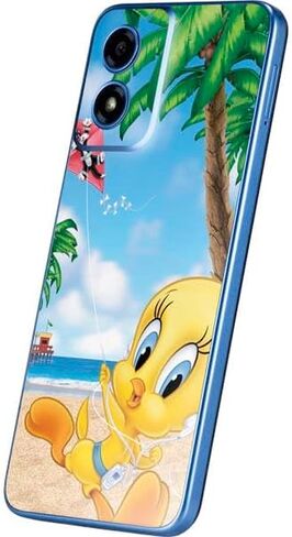 Skinit Decal Phone Skin Compatible with Moto G Play 4G - Officially Licensed Looney Tunes Tweety Bird iPod Design in Kuwait