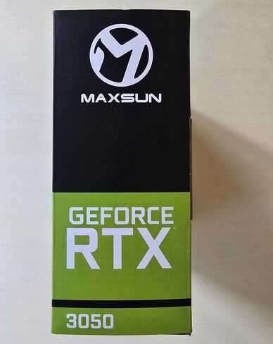 MaxSun Geforce RTX 3050 6GB رسومات بطاقات GDDR6 GPU GPU للألعاب PC MINI Form Form Ssf Slim Low Profile Design PCI Express 4.0 ، HDMI 2.1 ، DisplayPort 1.4a in Kuwait