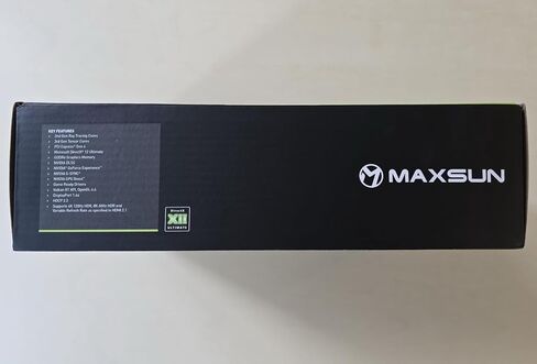 MaxSun Geforce RTX 3050 6GB رسومات بطاقات GDDR6 GPU GPU للألعاب PC MINI Form Form Ssf Slim Low Profile Design PCI Express 4.0 ، HDMI 2.1 ، DisplayPort 1.4a in Kuwait