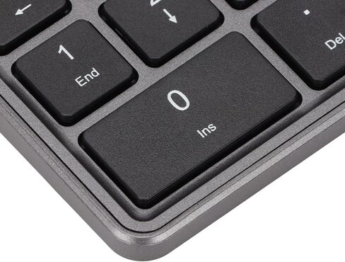 2 in 1 Wireless Number Pad, 22 Keys USB Keypad BT4.2 Number Pad 2.4G Small Size Numeric Keypad Light Weight, Portable, Suitable for Laptop Desktop, PC (Black) in Saudi Arabia