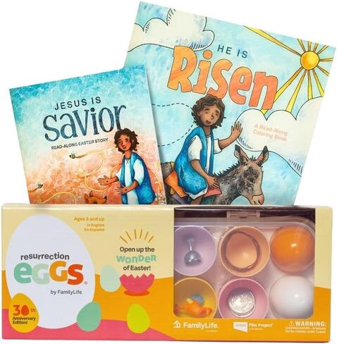 FAMILYLIFE Family Life Resurrection Eggs 30th Anniversary Edition — 12 Piece Easter Eggs Set with Booklet & Religious Figurines — Tells The Story of Easter — Eggs for Easter Egg Hunt in Saudi Arabia