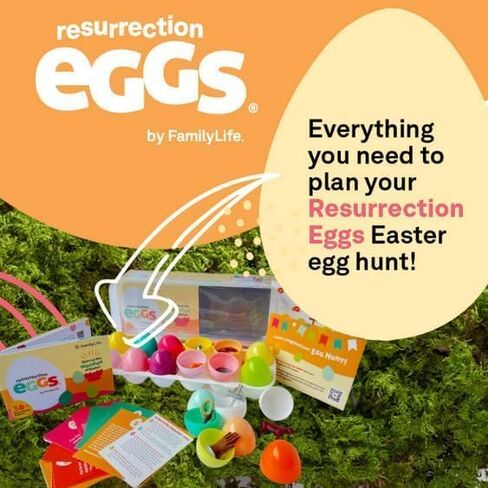 FAMILYLIFE Family Life Resurrection Eggs 30th Anniversary Edition — 12 Piece Easter Eggs Set with Booklet & Religious Figurines — Tells The Story of Easter — Eggs for Easter Egg Hunt in Saudi Arabia