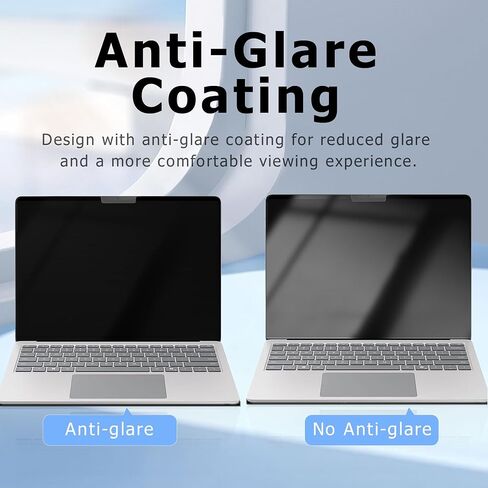Adeway Privacy Screen for MacBook Pro 14 Inch (2021–2024,M1-M4,Pro,Max), Anti-Spy Screen, Filter Blue Light, Easy Snap-On, Matte Anti-Glare, Blocks Blue & UV Light, Slim & Travel-Friendly Design in Saudi Arabia