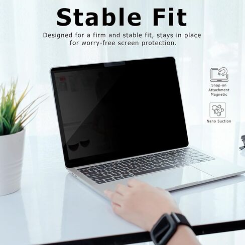 Adeway Privacy Screen for MacBook Pro 14 Inch (2021–2024,M1-M4,Pro,Max), Anti-Spy Screen, Filter Blue Light, Easy Snap-On, Matte Anti-Glare, Blocks Blue & UV Light, Slim & Travel-Friendly Design in Saudi Arabia