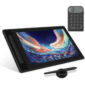 HUION Kamvas Pro 13 2.5K QHD Graphics Monitor Drawing Tablet with Screen QLED Full Lamination 145% sRGB Battery-Free Stylus for Windows PC, Mac, Android, 13.3inch Pen Display with Mini Keydial K20