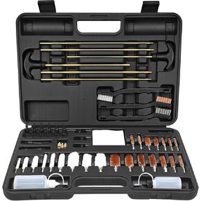 Universal Cleaning Kit for All Complete Firearm Cleaning Set with Brass Rods, Nylon Brushes Portable Case – Pistol, Rifle, Shotgun Cleaning Tools