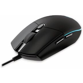 Logitech G203 Prodigy Wired Gaming Mouse, 8,000 DPI, RGB, Lightweight, 6 Programmable Buttons, On-Board Memory, Compatible with PC/Mac - Black
