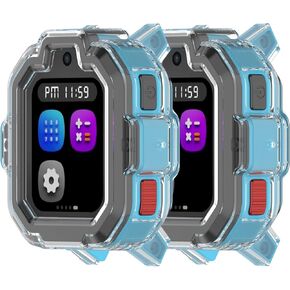 حالة واقي الشاشة متوافقة مع TickTalk 5 Kids Smart Watch ، وغطاء ناعم TPU - واضح/واضح