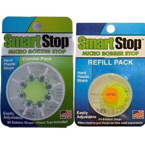 Smart Stop Micro Bobber Stop with Tool and Refill Pack, 48 Stops Included