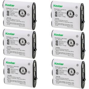 Kastar 6-Pack Battery Replacement for Panasonic Type 24 P511 P-P511 PP511 P-P511A PP511A PP511A/1B HHR-P511, Panasonic Type 30 HHR-P402 HHRP402 HHR-P402A HHRP402A N4HKGMA0001 N4HKGMA00001 Battery