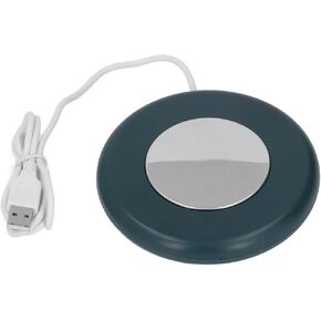 Energy Saving 55°C Constant Temperature USB Tea Warmer for Office Desk, ABS Aluminum Alloy (Pink) (Green)