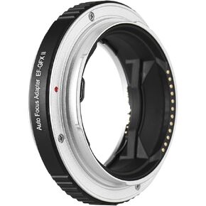 Andoer Camera Lens Adapter Ring Auto Focus Aluminum Alloy Replacement for Canon EF-Mount Lens to GFX Mount Medium Format Camera Compatible with Fuji GFX100 GFX100S GFX50 GFX50S