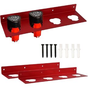 2pcs Battery Holder for Milw-aukee M-12, Battery Holder Battery Storage Holder, Mount 4 Slot Battery Holder for Milw-aukee m-12 Organizers for Batteries