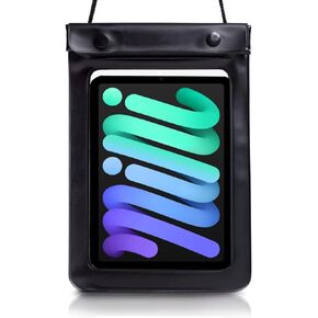 Universal eReader Waterproof Case Cover Tablet Protective Pouch Holder Compatible with 7" Kindle Paperwhite, Oasis/Kobo Libra Colour/Pocketbook/iPad mini 7 8.3" 2024, 6th Generation (Black)