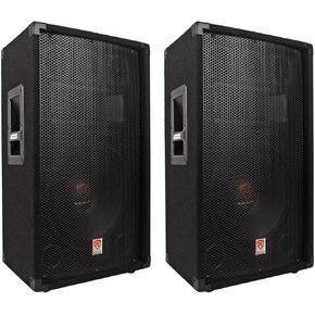 Rockville (2) RSG12.4 12 3-Way 1000 Watt 4-Ohm Passive DJ/Pro Audio PA Speakers