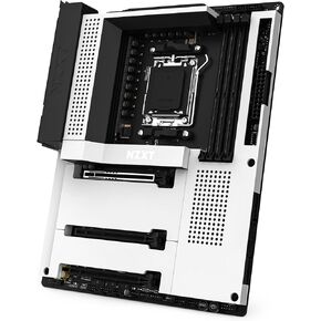 NZXT N7 B650E - N7-B65XT-W1 - AMD B650 Chipset (Supports AMD 7000 Series CPUs) - ATX Gaming Motherboard - Integrated Rear I/O Shield - Wifi 6 connectivity - White