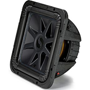 KICKER L7S12 Car Audio Solo-Baric 12 Subwoofer Square L7 Dual 4 Ohm Sub 44L7S124 (Renewed)