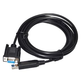 Industrial RS232C to USB D-SUB 9PIN DB9 Female Converter Adapter Serial Null Modem Cable 2TXD 3RXD / 2RXD 3TXD(1.8m,Null Modem PINOUT 1)