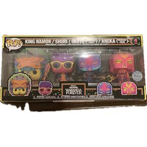 Marvel Pack 4 Figurines POP! Movies Vinyl Black Panther Wakanda Forever S2 9 cm