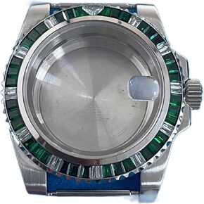 Watch Case 40mm Crystal Shell Cover Stainless Steel For NH35 Movement 5ATM Waterproof watch case