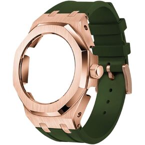 GA2100 GA2110 Rubber Strap Stainless Steel Metal Rose Gold Case with Modification Tools watch case