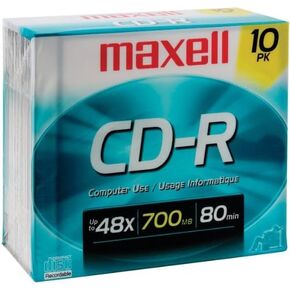 Maxell Maxell 80Min 10Pk 700Mb Cdr-- Case of 2