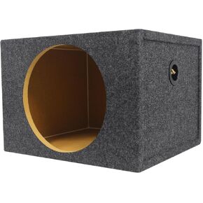 Rockville RMS12 Single 12" Sealed Subwoofer Enclosure, 1.6 Cu Ft, 3/4" MDF Construction, Air-Tight Design, Deep Bass, Durable Build, for Car Audio Enthusiasts