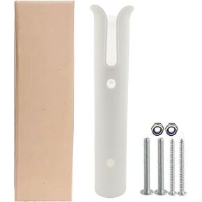 Fishing Rod Holders Wall Mounted 2 Pole Tubes Adjustable Fishing Rod Holder Bracke for Boat Kayak Garage Cooler Trailer Portable with Hardware(Black-2 Pole) in Kuwait