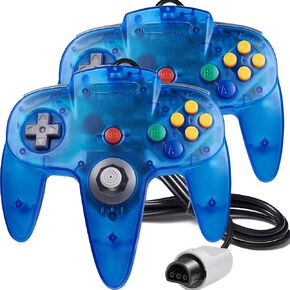 3 Pack Classic N64 Controller ، Suily Retro N64 Wired Gamepad Moverystick Controller-Plug & Play (إصدار غير USB)