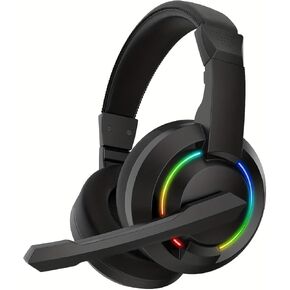 Gaming Headset for PS4 PS5 PC Mac Xbox Series X,Noise Canceling Headphones with Microphone, PG2 Computer Headset with 3.5mm Jack & RGB Black