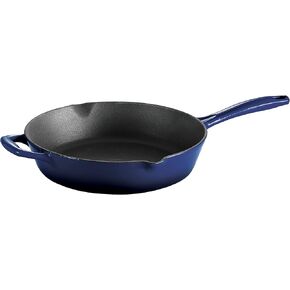 Tramontina Monameled Grase Grill Pan مع الصحافة ، 11 بوصة ، لاتيه مع مقبض الذهب