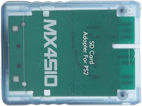 MX4SIO SIO2SD Adapter Micro Storage Reader للحصول على وحدة تحكم PS2 FAT مع مواد ABS للبرامج الرئيسية (Clear White) in Kuwait