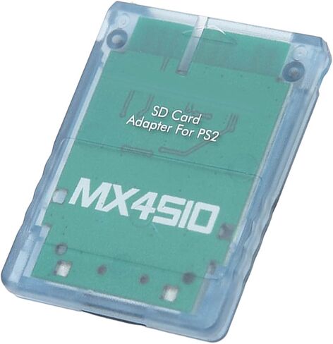 MX4SIO SIO2SD Adapter Micro Storage Reader للحصول على وحدة تحكم PS2 FAT مع مواد ABS للبرامج الرئيسية (Clear White) in Kuwait