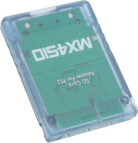 MX4SIO SIO2SD Adapter Micro Storage Reader للحصول على وحدة تحكم PS2 FAT مع مواد ABS للبرامج الرئيسية (Clear White) in Kuwait