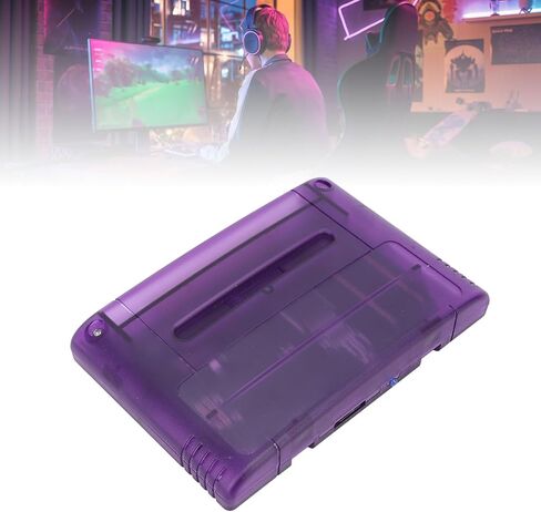 Multi Game Cartridge for SFC, 3000 in 1 Game Flash Memory Card, with 8GB Memory Card, Game Cartridge Expansion Card for SNES, SFC Gaming Console (Transparent Violet) in Saudi Arabia