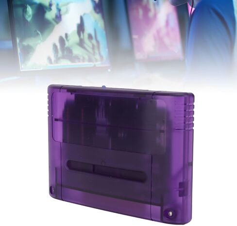 Multi Game Cartridge for SFC, 3000 in 1 Game Flash Memory Card, with 8GB Memory Card, Game Cartridge Expansion Card for SNES, SFC Gaming Console (Transparent Violet) in Saudi Arabia