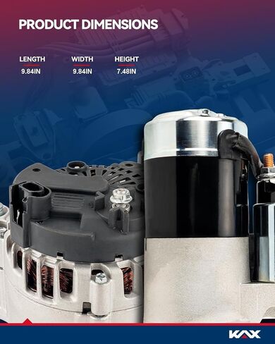 KAX New Alternator,130Amp Automotive Replacement Alternator fit for 2009-2014 Murano, 2009-2010 Maxima, 2011-2017 Quest, 2007-2010 Altima 3.5L, Alternators Replace OEM 11341 in Kuwait