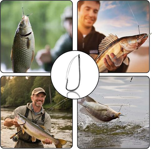 9KM DWLIFE Weedless Wacky Rig Hooks 30PCS Bass Hooks Super Strong Wacky Worm with Wire Guard for Neko Rig in Saudi Arabia