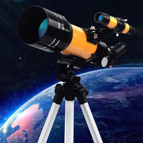 Telescopes with Adjustable Tripod and Smartphone Adapter Travel Monocular Telescope Scope 70mm Aperture 300mm AZ Mount Astronomical Refractor Telescopes for Kids Adults Beginners in Saudi Arabia