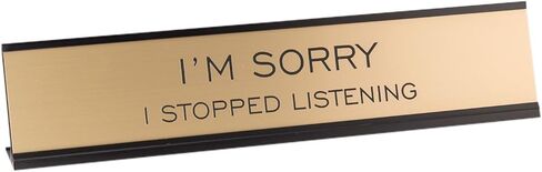 Not Today Just Walk Away 2"x8" Novelty Nameplate Desk Sign in Saudi Arabia