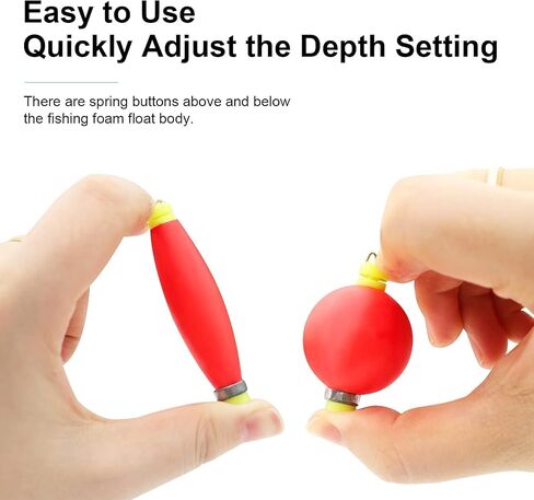 Fishing Bobber Slip Bobbers for Fishing Foam Snap Weighted Floats Set Bobbers Fishing Tackle Accessories Fishing Supplies in Saudi Arabia