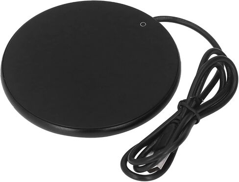 كوب القهوة الذكي الدافئ ، توقف درجة حرارة ثابتة 55 درجة مئوية ، شمعة USB أكثر دفئًا ، مضغوطًا وخفيف الوزن ، لمكتب المكتب المنزلي ، النزهة (الفضة) in Kuwait