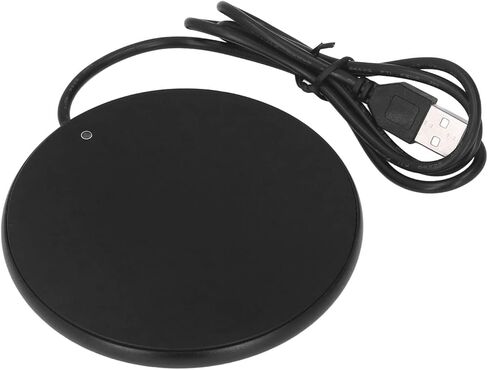 كوب القهوة الذكي الدافئ ، توقف درجة حرارة ثابتة 55 درجة مئوية ، شمعة USB أكثر دفئًا ، مضغوطًا وخفيف الوزن ، لمكتب المكتب المنزلي ، النزهة (الفضة) in Kuwait
