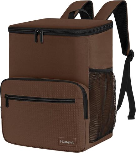 حقيبة ظهر معزولة لبرودة ميراسون برودة حقيبة برودة على الشاطئ ، حقيبة برودة بيرة ، حقيبة ظهر غداء مبردة للرجال للنساء نزهة المشي لمسافات طويلة سفر مع 4 جيوب in Kuwait