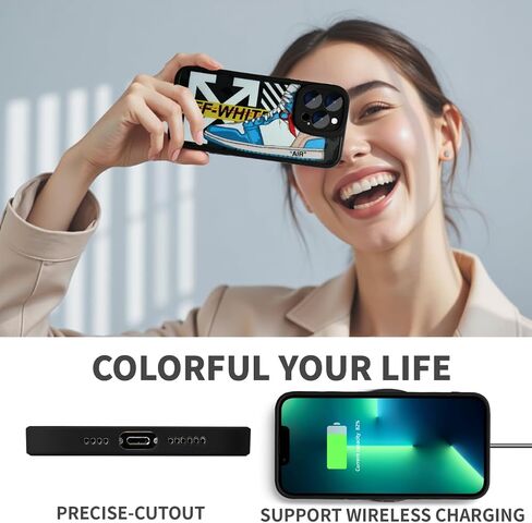 Cool Luxury Phone Case for iPhone 16E Case للأولاد ، تصميم Men Classic Sneaker 3D ، حالات مصممة صدمة شارع جمالية متوافقة مع iPhone 16e in Saudi Arabia