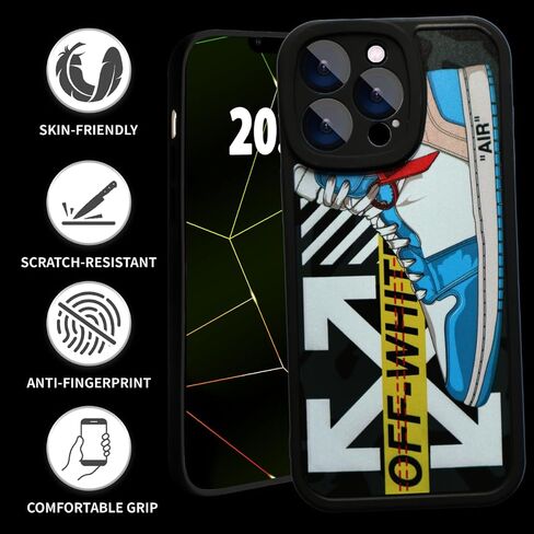 Cool Luxury Phone Case for iPhone 16E Case للأولاد ، تصميم Men Classic Sneaker 3D ، حالات مصممة صدمة شارع جمالية متوافقة مع iPhone 16e in Saudi Arabia