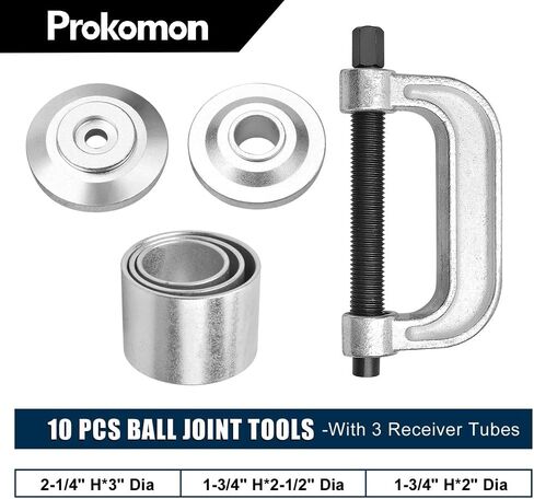Heavy Duty Ball Joint Press Tool and U Joint Installation Removal Tool Kit with 4x4 Adapters, for Most 2WD and 4WD Cars and Light Trucks in Saudi Arabia
