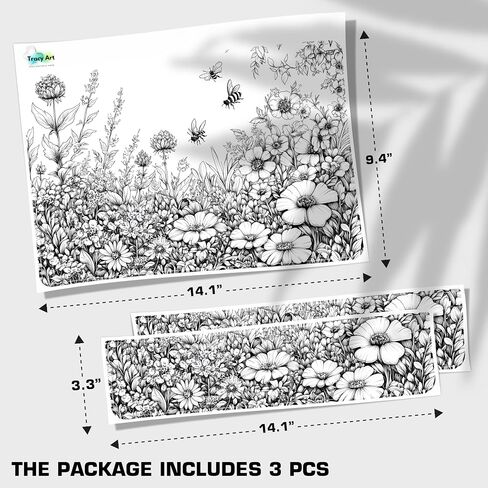 Laptop Skin Decal HP 15.6" - Black White Botanical, Laptop Cover Sticker, No Cutting Required, No Bubble, Waterproof, Scratch Resistant - Including Wide Screen and Wrist Pad in Saudi Arabia