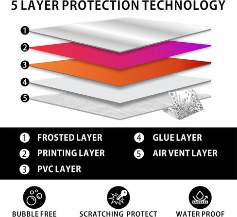 Laptop Skin Decal HP 15.6" - Black White Botanical, Laptop Cover Sticker, No Cutting Required, No Bubble, Waterproof, Scratch Resistant - Including Wide Screen and Wrist Pad in Saudi Arabia